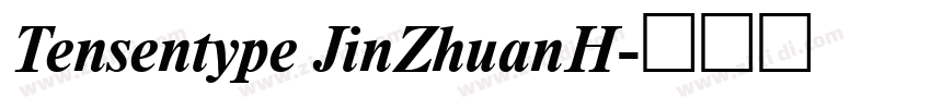 Tensentype JinZhuanH字体转换